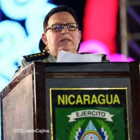 Acto en conmemoración del 45 aniversario de fundación del Ejército de Nicaragua