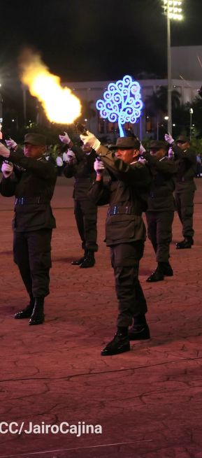 Acto en conmemoración del 45 aniversario de fundación del Ejército de Nicaragua