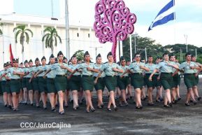 Acto en conmemoración del 45 aniversario de fundación del Ejército de Nicaragua
