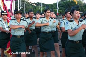 Acto en conmemoración del 45 aniversario de fundación del Ejército de Nicaragua