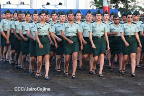 Acto en conmemoración del 45 aniversario de fundación del Ejército de Nicaragua