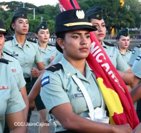 Acto en conmemoración del 45 aniversario de fundación del Ejército de Nicaragua