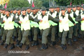 Acto en conmemoración del 45 aniversario de fundación del Ejército de Nicaragua