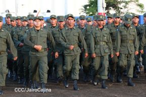 Acto en conmemoración del 45 aniversario de fundación del Ejército de Nicaragua