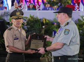 Acto en conmemoración del 45 aniversario de fundación del Ejército de Nicaragua