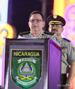 Acto en conmemoración del 45 aniversario de fundación del Ejército de Nicaragua