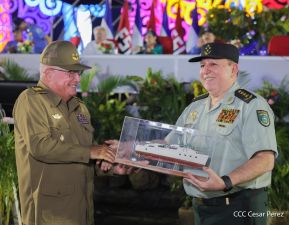 Acto en conmemoración del 45 aniversario de fundación del Ejército de Nicaragua