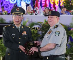 Acto en conmemoración del 45 aniversario de fundación del Ejército de Nicaragua