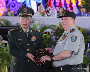 Acto en conmemoración del 45 aniversario de fundación del Ejército de Nicaragua