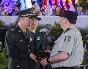 Acto en conmemoración del 45 aniversario de fundación del Ejército de Nicaragua
