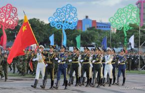 Acto en conmemoración del 45 aniversario de fundación del Ejército de Nicaragua