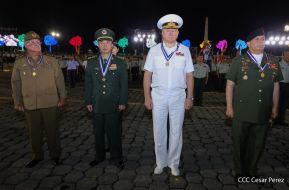 Acto en conmemoración del 45 aniversario de fundación del Ejército de Nicaragua