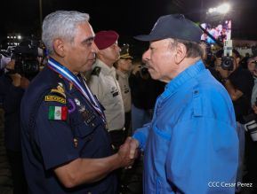 Acto en conmemoración del 45 aniversario de fundación del Ejército de Nicaragua