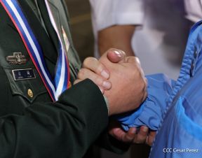 Acto en conmemoración del 45 aniversario de fundación del Ejército de Nicaragua