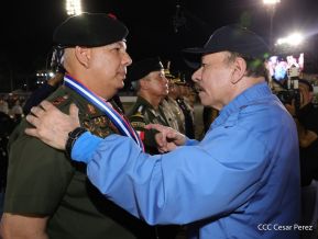 Acto en conmemoración del 45 aniversario de fundación del Ejército de Nicaragua