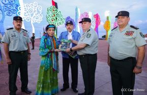 Acto en conmemoración del 45 aniversario de fundación del Ejército de Nicaragua
