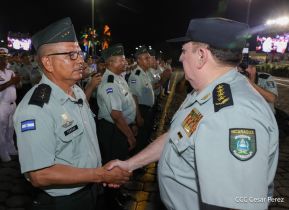 Acto en conmemoración del 45 aniversario de fundación del Ejército de Nicaragua