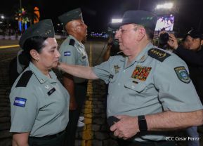 Acto en conmemoración del 45 aniversario de fundación del Ejército de Nicaragua
