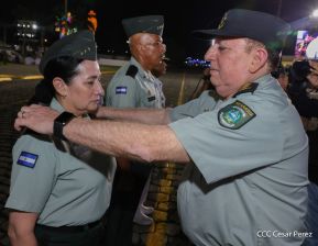 Acto en conmemoración del 45 aniversario de fundación del Ejército de Nicaragua