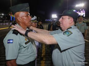 Acto en conmemoración del 45 aniversario de fundación del Ejército de Nicaragua