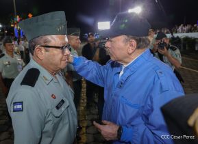 Acto en conmemoración del 45 aniversario de fundación del Ejército de Nicaragua