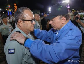 Acto en conmemoración del 45 aniversario de fundación del Ejército de Nicaragua