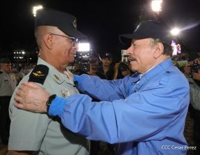 Acto en conmemoración del 45 aniversario de fundación del Ejército de Nicaragua
