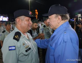 Acto en conmemoración del 45 aniversario de fundación del Ejército de Nicaragua
