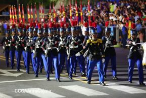 Desfile Pueblo-Ejército en el 45 Aniversario de la Fundación del Ejército de Nicaragua