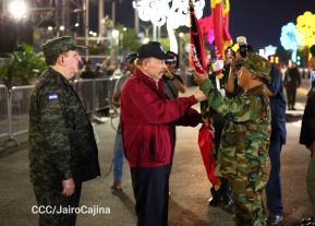 Desfile Pueblo-Ejército en el 45 Aniversario de la Fundación del Ejército de Nicaragua