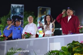 Desfile Pueblo-Ejército en el 45 Aniversario de la Fundación del Ejército de Nicaragua