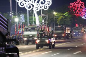 Desfile Pueblo-Ejército en el 45 Aniversario de la Fundación del Ejército de Nicaragua