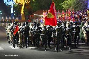 Desfile Pueblo-Ejército en el 45 Aniversario de la Fundación del Ejército de Nicaragua