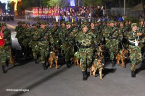 Desfile Pueblo-Ejército en el 45 Aniversario de la Fundación del Ejército de Nicaragua