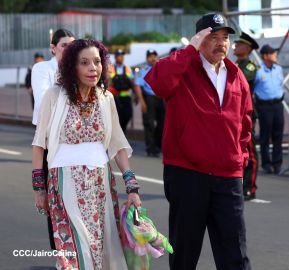 Desfile Pueblo-Ejército en el 45 Aniversario de la Fundación del Ejército de Nicaragua