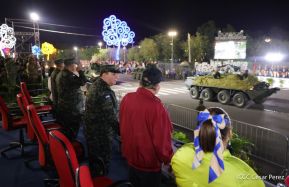 Desfile Pueblo-Ejército en el 45 Aniversario de la Fundación del Ejército de Nicaragua