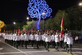 Desfile Pueblo-Ejército en el 45 Aniversario de la Fundación del Ejército de Nicaragua