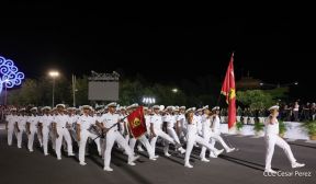 Desfile Pueblo-Ejército en el 45 Aniversario de la Fundación del Ejército de Nicaragua