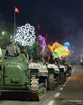 Desfile Pueblo-Ejército en el 45 Aniversario de la Fundación del Ejército de Nicaragua