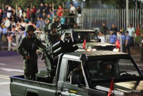 Desfile Pueblo-Ejército en el 45 Aniversario de la Fundación del Ejército de Nicaragua