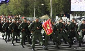Desfile Pueblo-Ejército en el 45 Aniversario de la Fundación del Ejército de Nicaragua