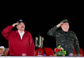 Desfile Pueblo-Ejército en el 45 Aniversario de la Fundación del Ejército de Nicaragua