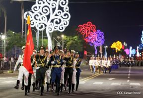 Desfile Pueblo-Ejército en el 45 Aniversario de la Fundación del Ejército de Nicaragua
