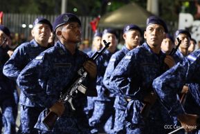 Desfile Pueblo-Ejército en el 45 Aniversario de la Fundación del Ejército de Nicaragua