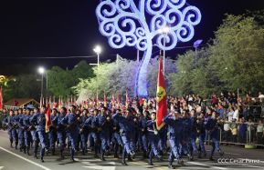 Desfile Pueblo-Ejército en el 45 Aniversario de la Fundación del Ejército de Nicaragua