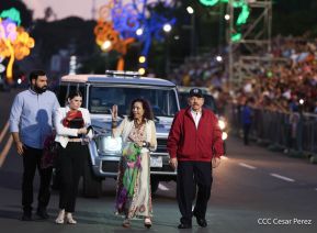 Desfile Pueblo-Ejército en el 45 Aniversario de la Fundación del Ejército de Nicaragua