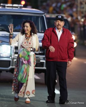 Desfile Pueblo-Ejército en el 45 Aniversario de la Fundación del Ejército de Nicaragua
