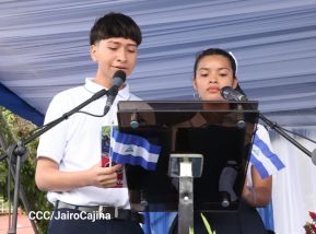 Acto de recibimiento de la Antorcha Centroamericana de la Libertad