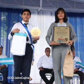 Acto de recibimiento de la Antorcha Centroamericana de la Libertad