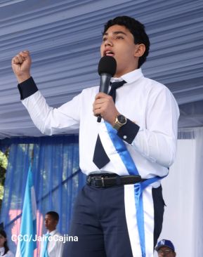 Acto de recibimiento de la Antorcha Centroamericana de la Libertad